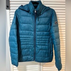 Abercrombie & Fitch Teal Jacket with Removable Hood